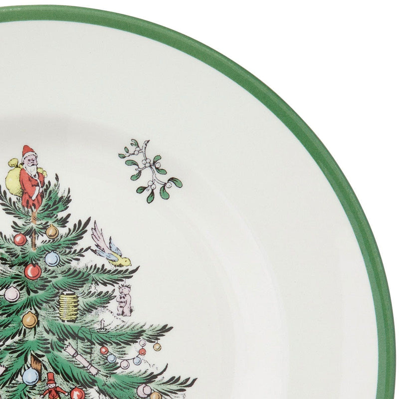 Christmas Tree Set of 4 Dinner Plates