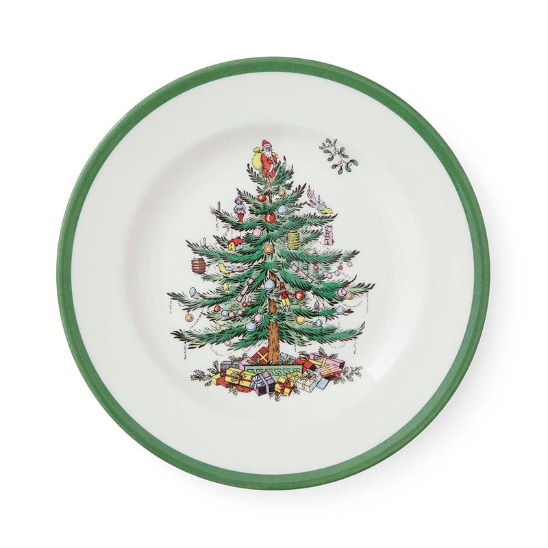 Christmas Tree Set of 4 Tea Plates