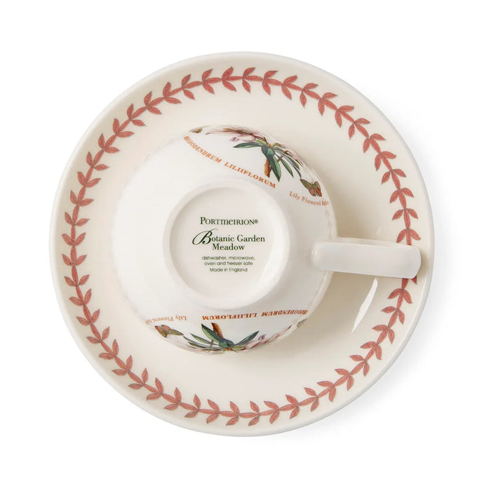 Botanic Garden Meadow Breakfast Teacup &amp; Saucer, Azalea