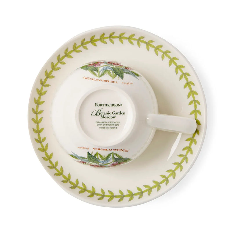 Botanic Garden Meadow Breakfast Teacup & Saucer, Foxglove