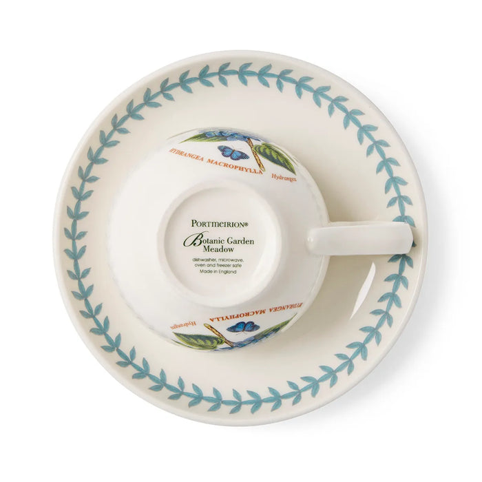Botanic Garden Meadow Breakfast Teacup &amp; Saucer, Hydrangea