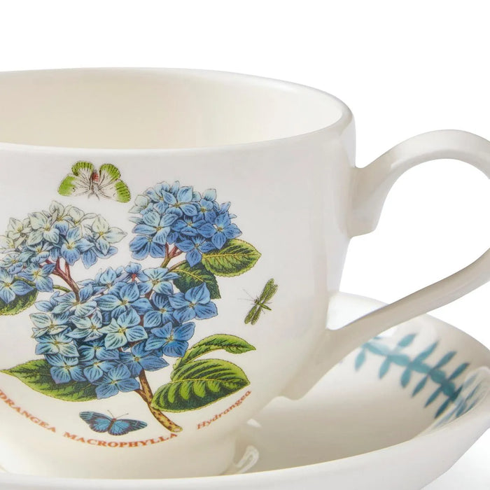 Botanic Garden Meadow Breakfast Teacup &amp; Saucer, Hydrangea