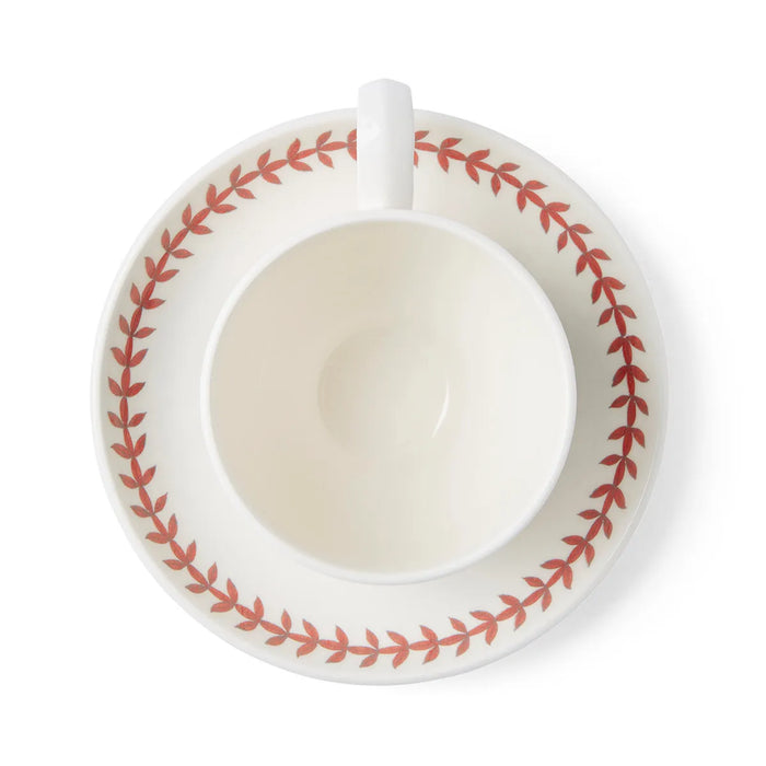 Botanic Garden Meadow Breakfast Teacup &amp; Saucer, Poppy