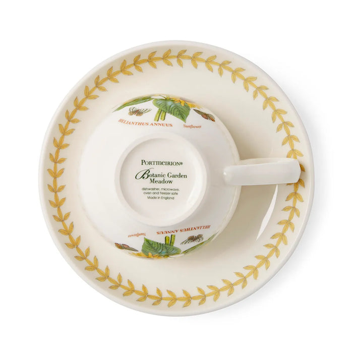 Botanic Garden Meadow Breakfast Teacup &amp; Saucer, Sunflower