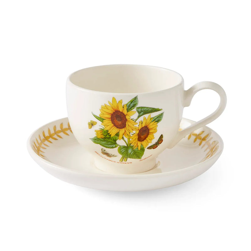 Botanic Garden Meadow Breakfast Teacup &amp; Saucer, Sunflower