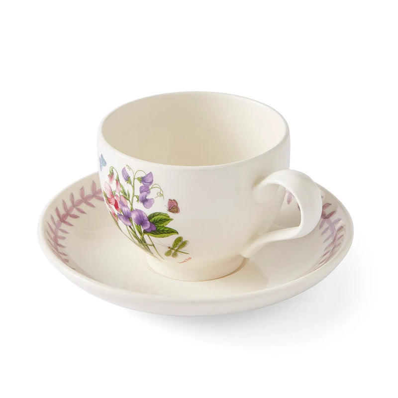 Botanic Garden Meadow Breakfast Teacup &amp; Saucer, Sweet Pea