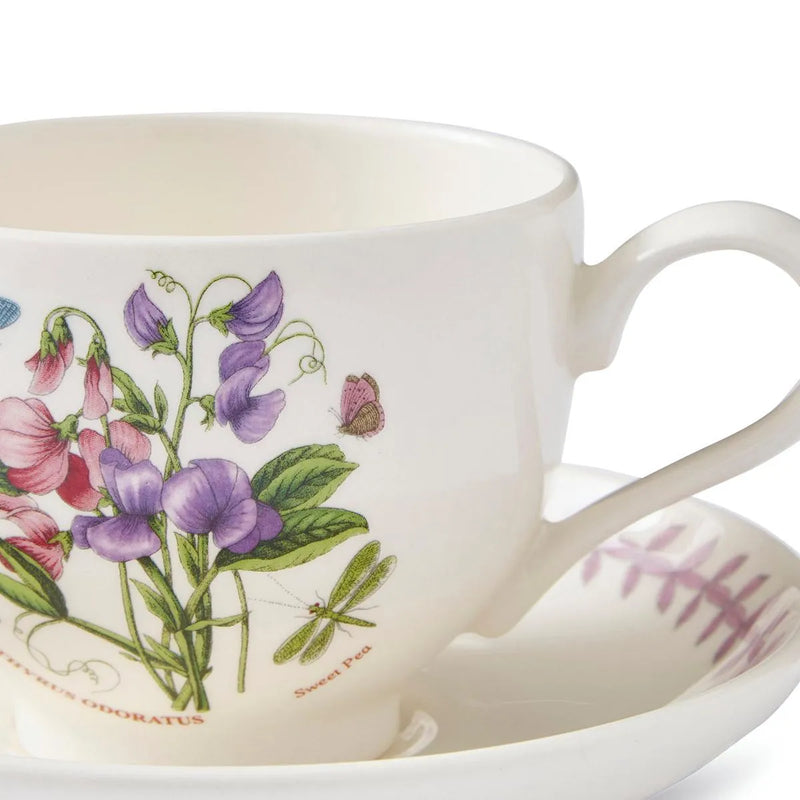 Botanic Garden Meadow Breakfast Teacup &amp; Saucer, Sweet Pea