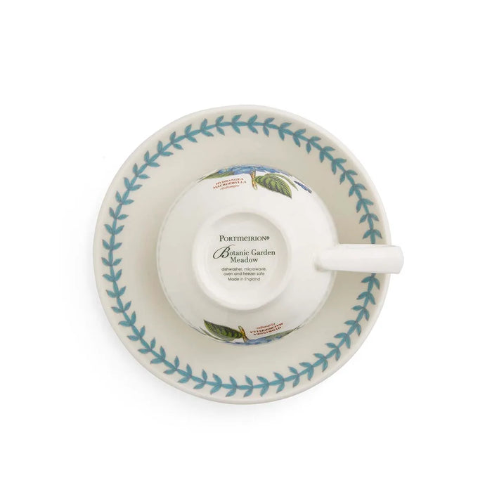 Botanic Garden Meadow Teacup &amp; Saucer, Hydrangea