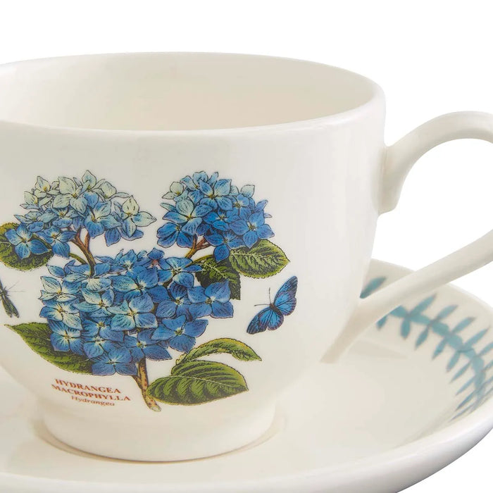 Botanic Garden Meadow Teacup &amp; Saucer, Hydrangea