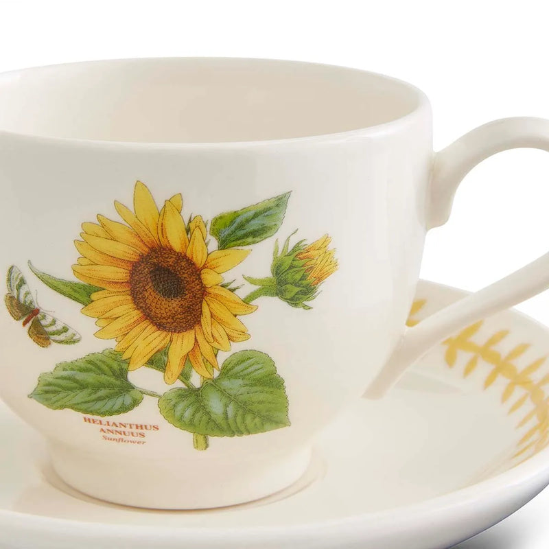 Botanic Garden Meadow Teacup &amp; Saucer, Sunflower