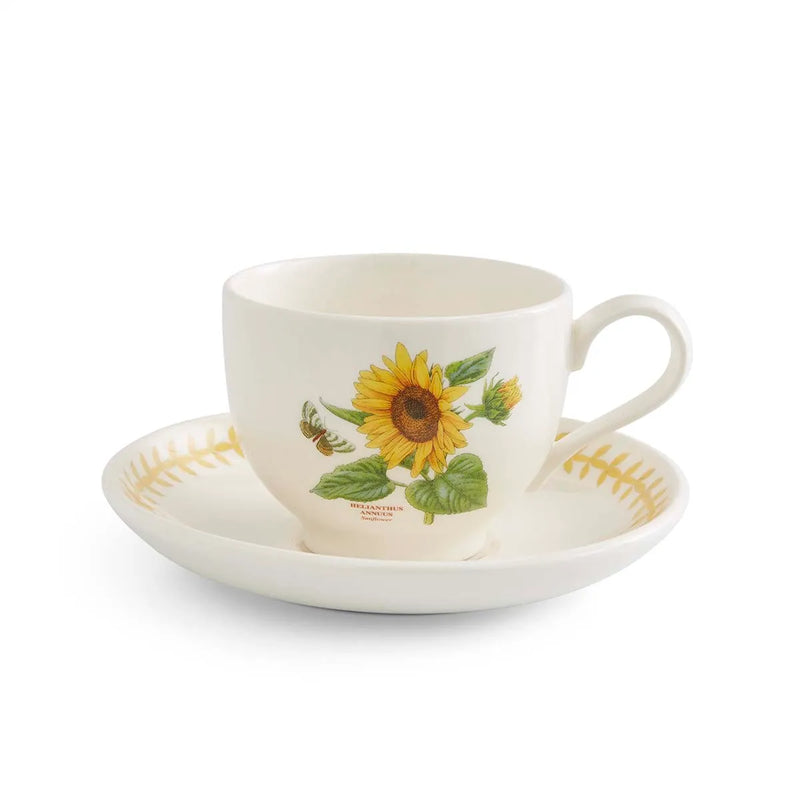 Botanic Garden Meadow Teacup &amp; Saucer, Sunflower