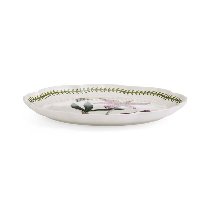 Botanic Garden Lotus Blossom  13.5" Platter - Meadow Saffron