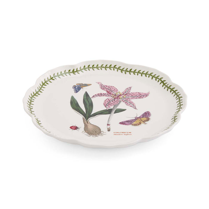 Botanic Garden Lotus Blossom  13.5" Platter - Meadow Saffron