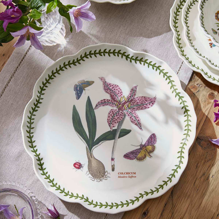 Botanic Garden Lotus Blossom  13.5" Platter - Meadow Saffron
