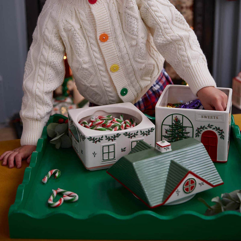 Spode Christmas Village Stacking Canister