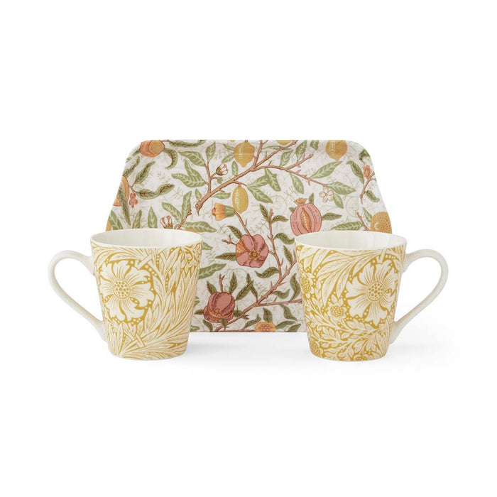 Morris &amp; Co.Fruits &amp; Marigold Mug &amp; Tray Set