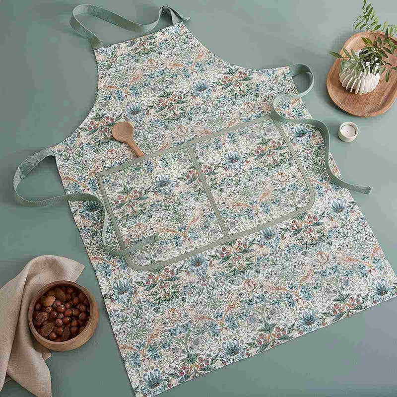 Morris & Co. Strawberry Thief Apron