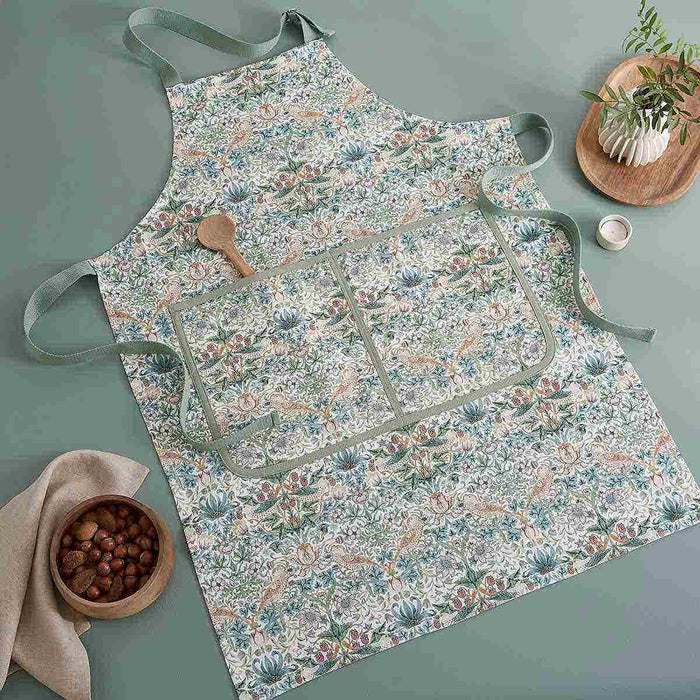 Morris &amp; Co. Strawberry Thief Apron