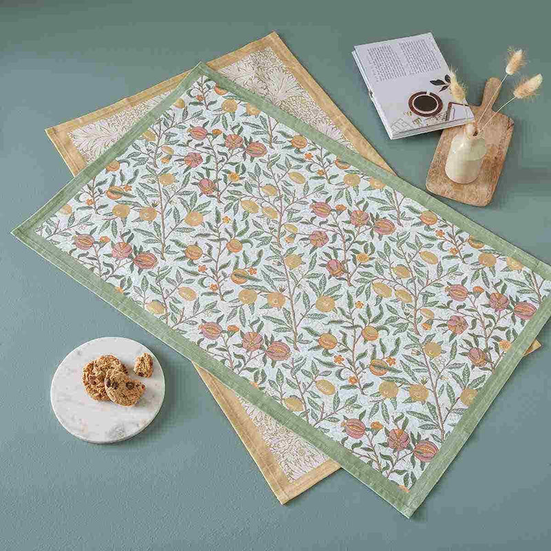Morris & Co. Fruit & Marigold Tea Towel Set