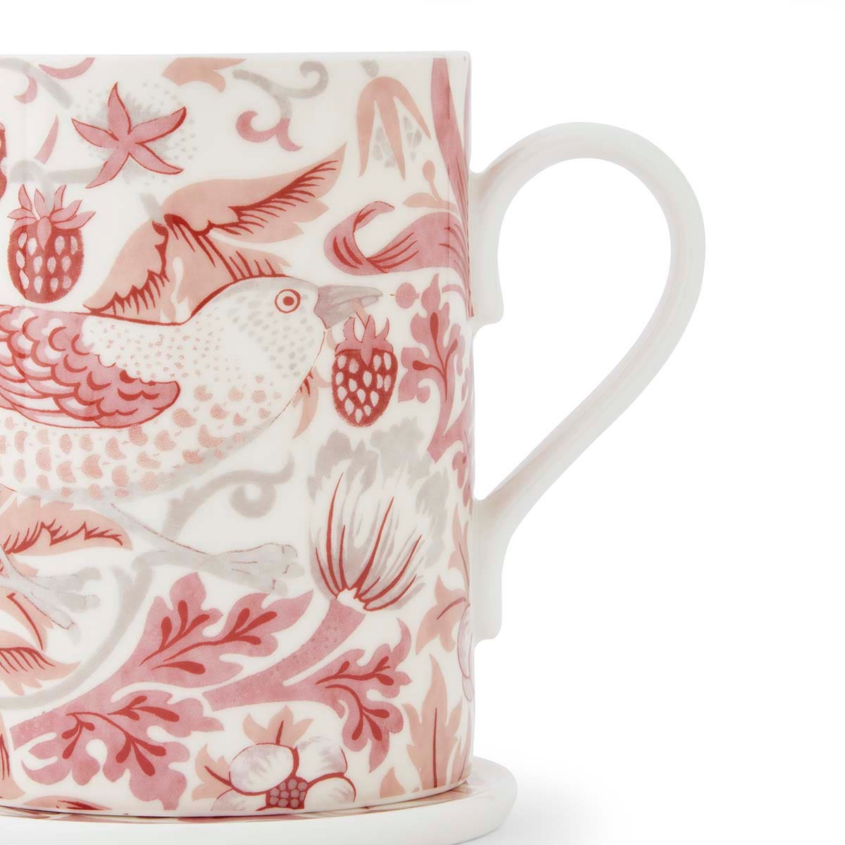 Morris & Co. Strawberry Thief Madder Mug & Coaster Set