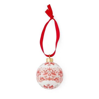 Morris & Co. MorrisStrawberry Thief Madder Bauble