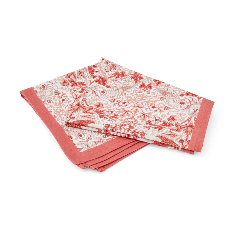 Morris & Co Strawberry Thief Asstd Tea Towel S/2