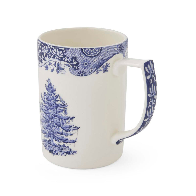 Blue Italian Christmas Tree Mug 12oz