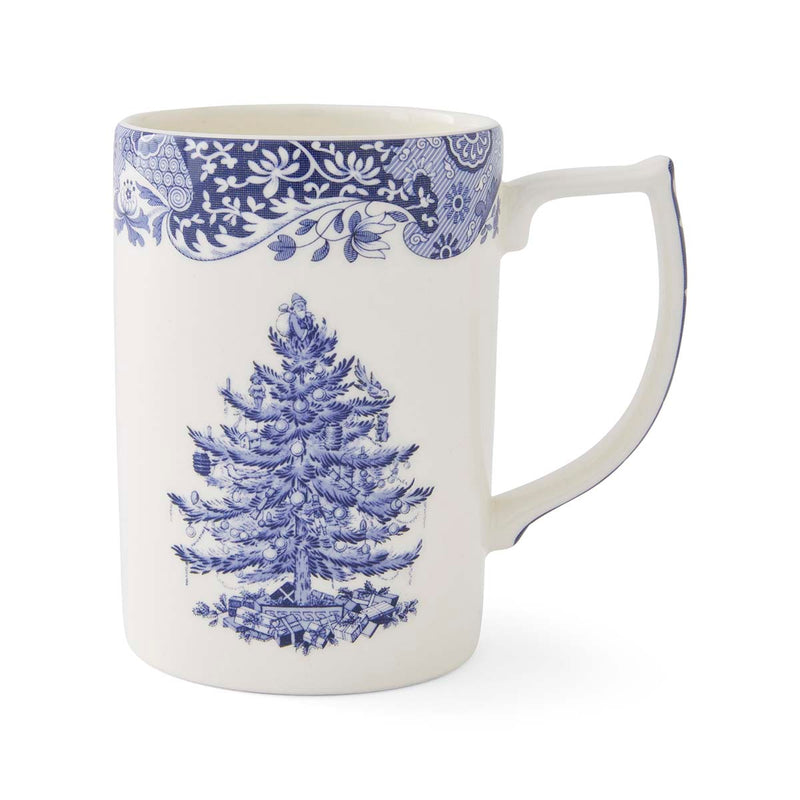 Blue Italian Christmas Tree Mug 12oz