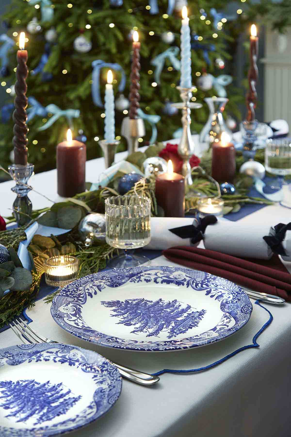 NEW Blue Italian Christmas Tree