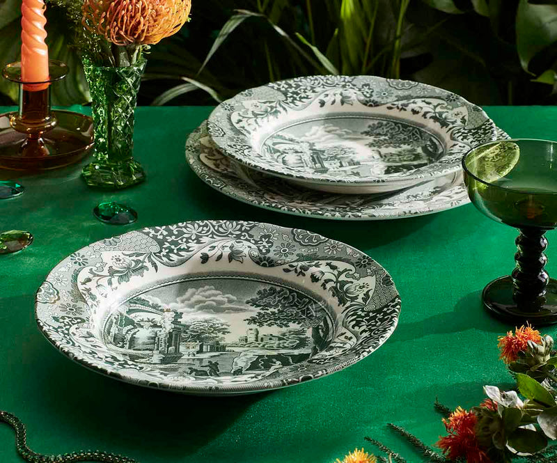 Spode Heritage Green Italian Soup Plate 23cm/9"