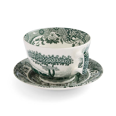 Spode Heritage Green Italian Breakfast Cup & Saucer 0.28L/10fl.oz