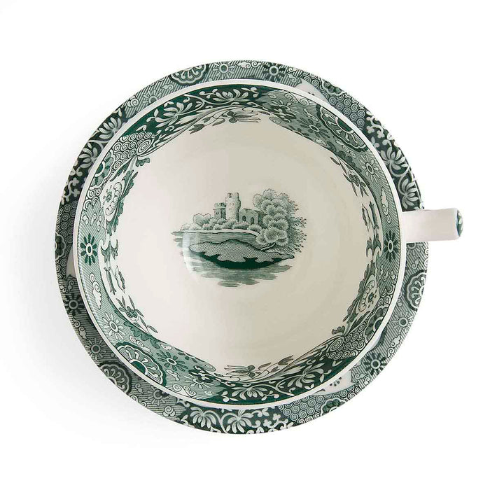 Spode Heritage Green Italian Breakfast Cup & Saucer 0.28L/10fl.oz