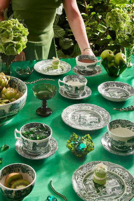 Spode Heritage Green Italian Breakfast Cup & Saucer 0.28L/10fl.oz