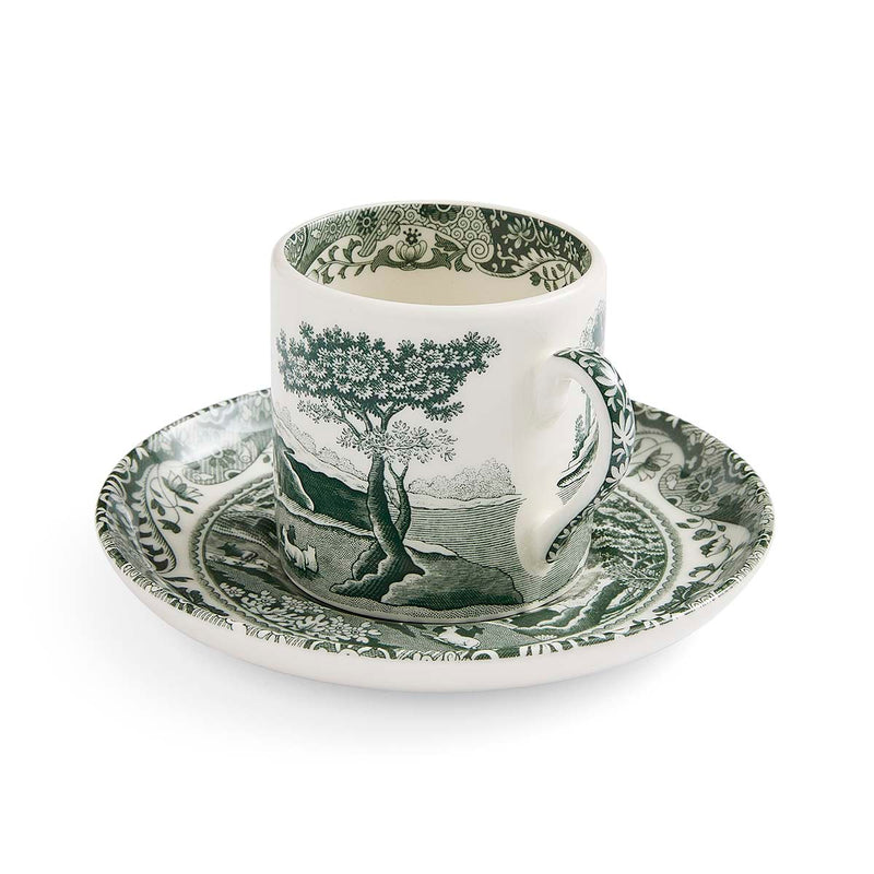 Spode Heritage Green Italian Coffee Cup & Saucer