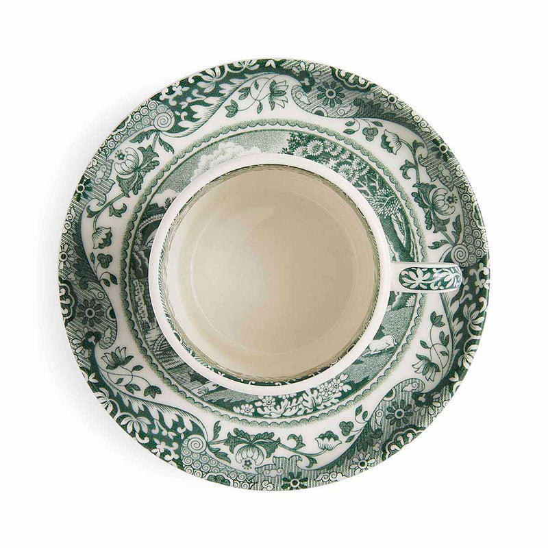 Spode Heritage Green Italian Coffee Cup & Saucer