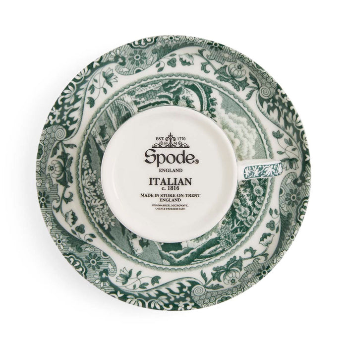 Spode Heritage Green Italian Coffee Cup & Saucer