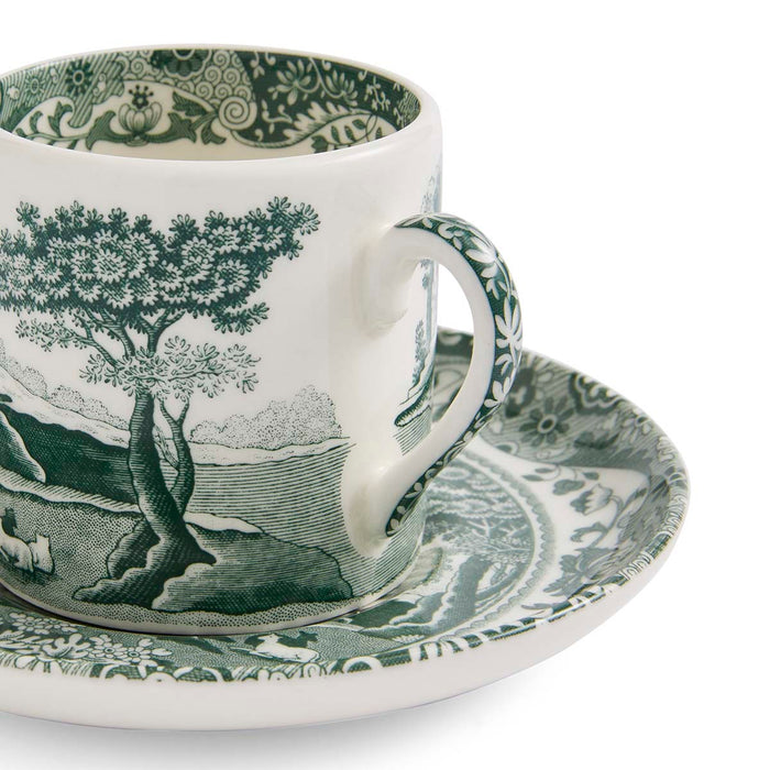 Spode Heritage Green Italian Coffee Cup & Saucer