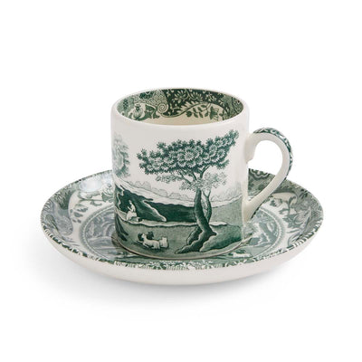 Spode Heritage Green Italian Coffee Cup & Saucer