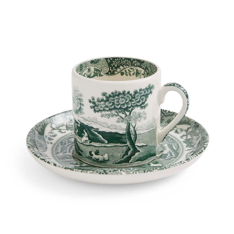Spode Heritage Green Italian Coffee Cup & Saucer