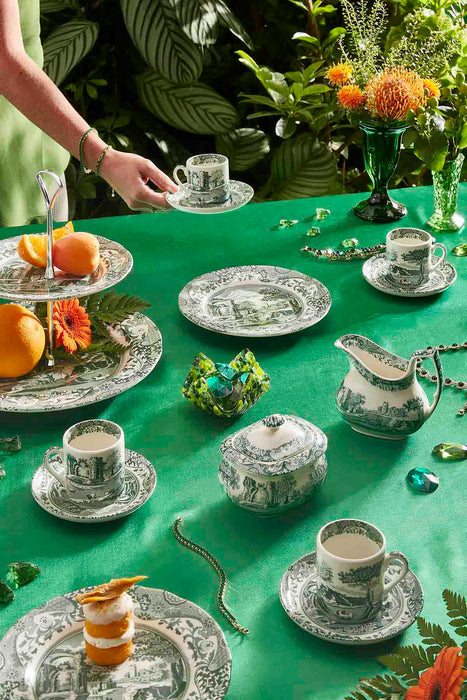 Spode Heritage Green Italian Coffee Cup & Saucer
