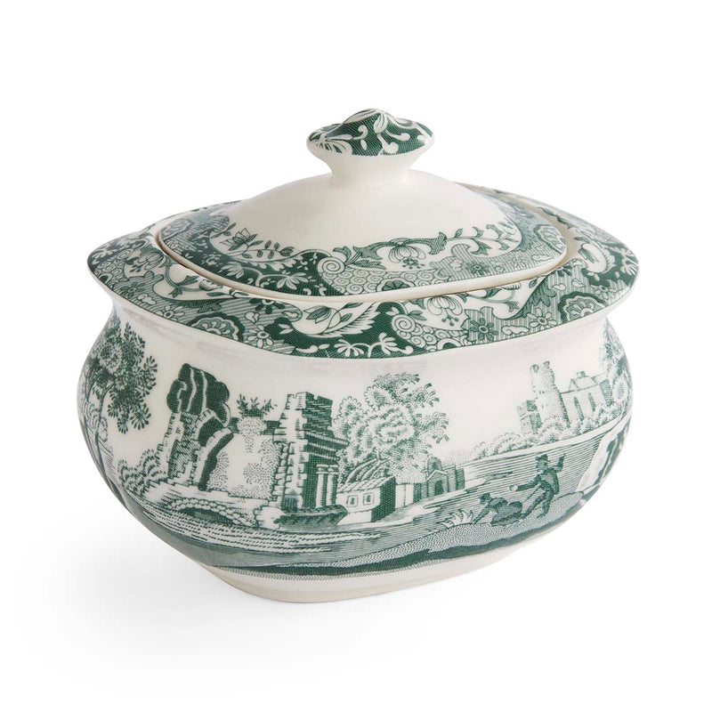 Spode Heritage Green Italian Sugar Box 0.25L/9ft.oz