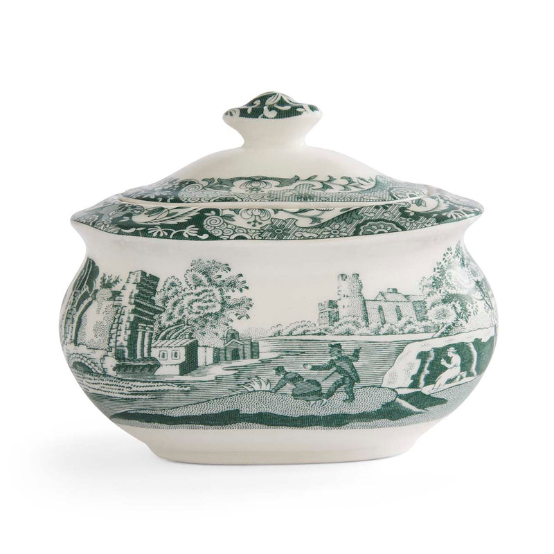 Spode Heritage Green Italian Sugar Box 0.25L/9ft.oz