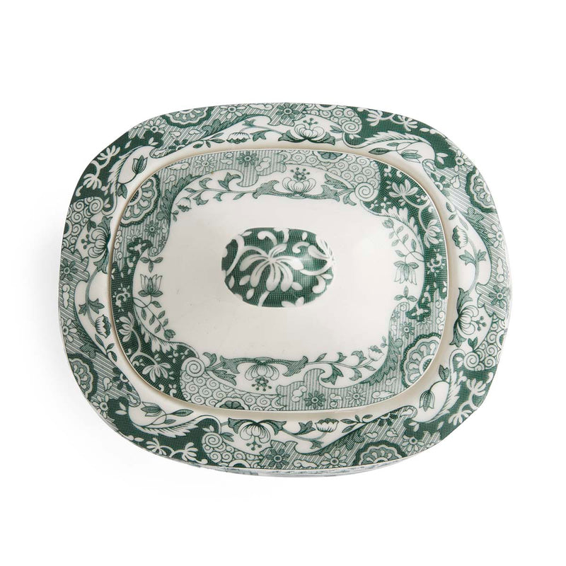 Spode Heritage Green Italian Sugar Box 0.25L/9ft.oz