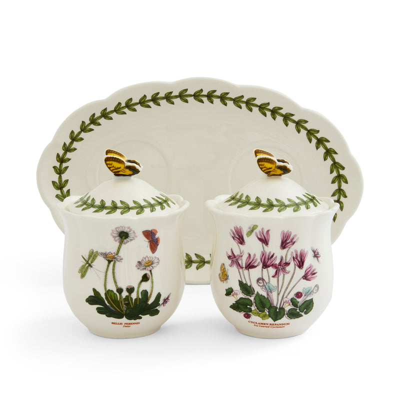 Botanic Garden Bouquet 3 Piece Jam Jar Set