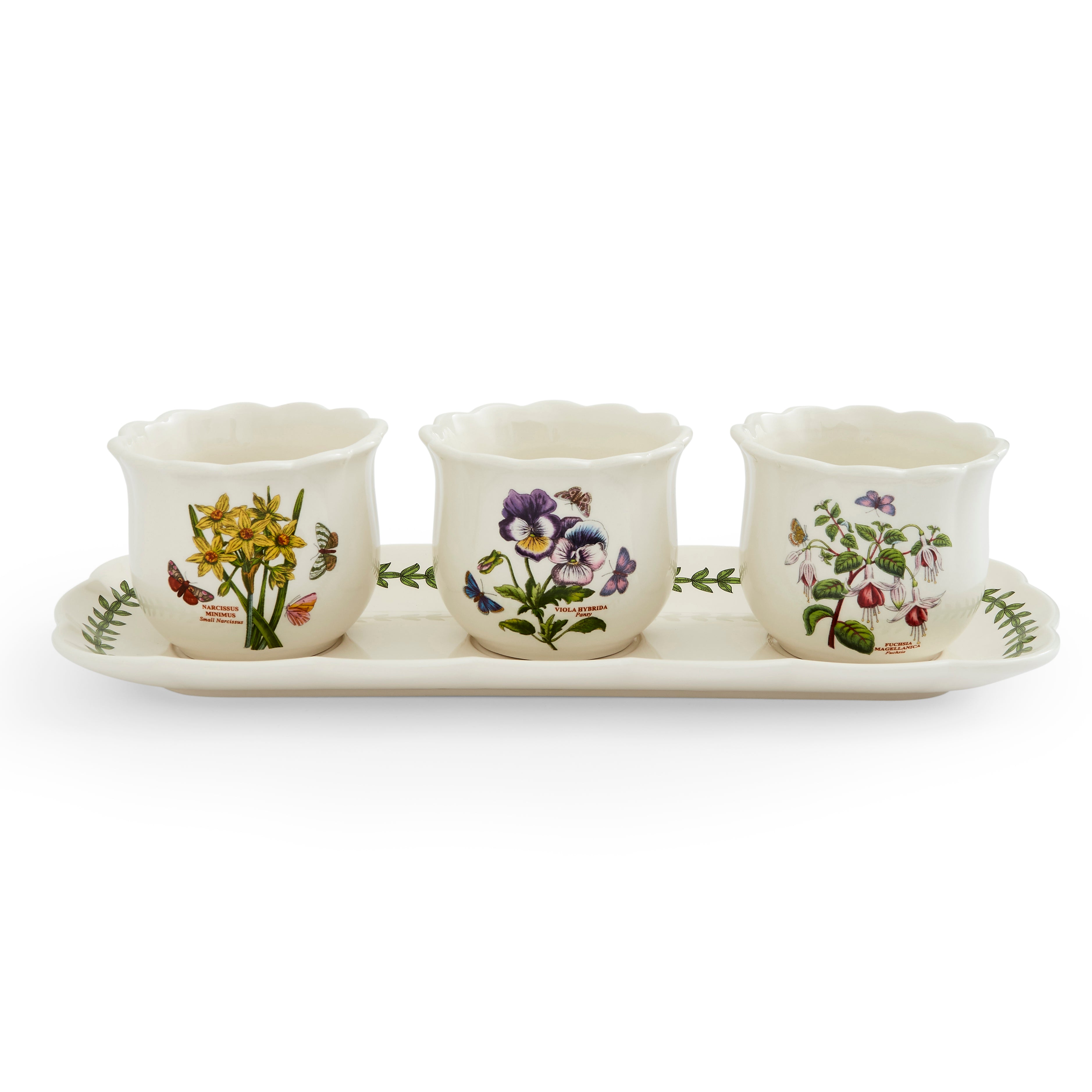Botanic Garden Bouquet 4 Piece Herb Pot Set – Spode Thailand