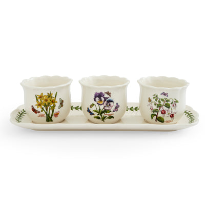 Botanic Garden Bouquet 4 Piece Herb Pot Set
