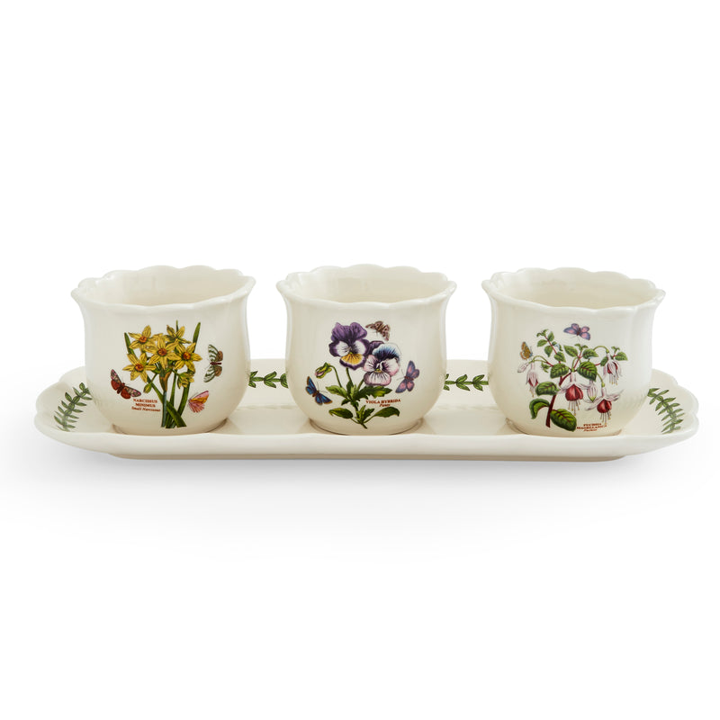 Botanic Garden Bouquet 4 Piece Herb Pot Set