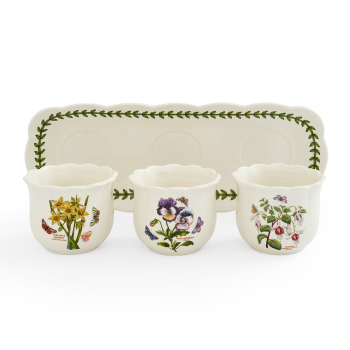 Botanic Garden Bouquet 4 Piece Herb Pot Set