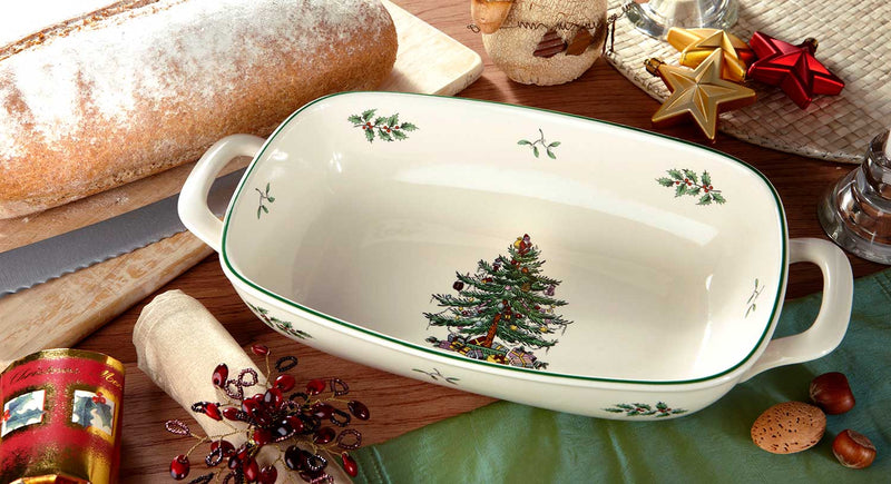 Spode Christmas Tree Bread Basket