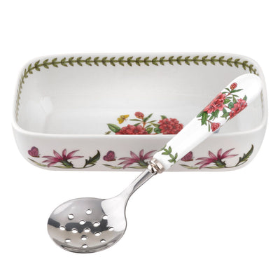 Botanic Garden Sauce Dish  & Slotted Spoon